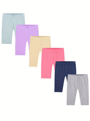 6 Packs Girls Cotton Bike Shorts Sports Dance Bottoms