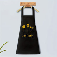 Waterproof & Stain-Proof Apron w/ Pockets for Restaurant