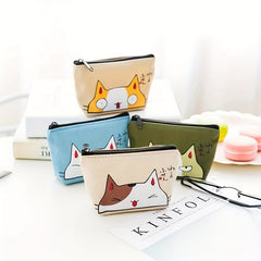 Cute Cat Coin Purse Key Bag for Girls