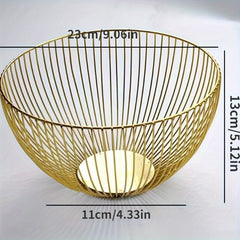 Iron Fruit Plate Fruit Basket Storage Basket Home Decor