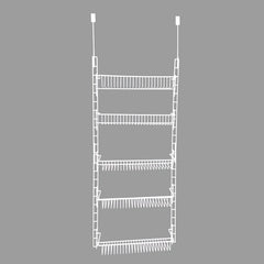 1pc Hanging Storage Rack with Detachable Basket for Kitchen Closet Bedroom