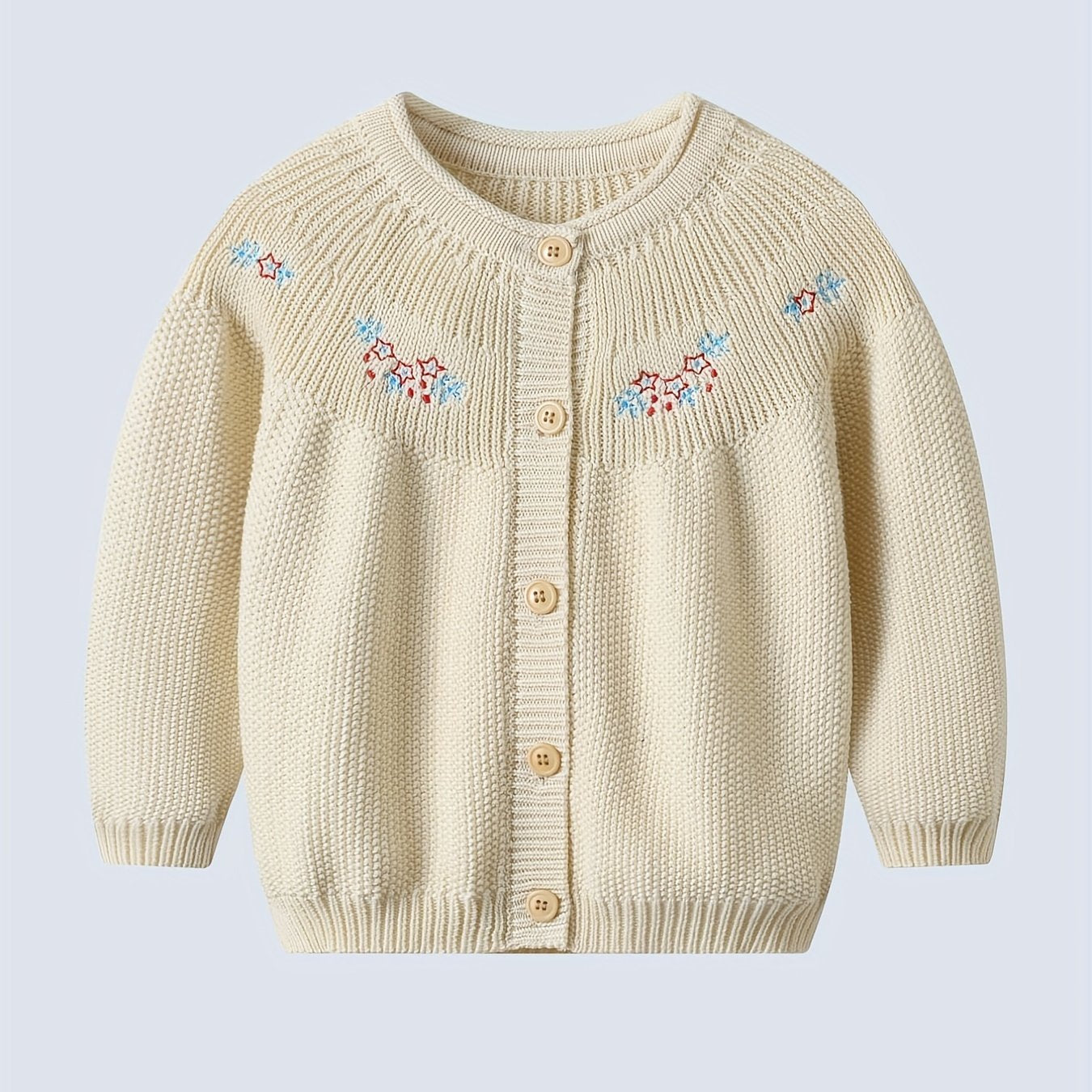 Baby Girls Sweater Coat Long Sleeve Casual Cardigan For Outing