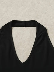 3 Pack Plus Size Sexy Sleepwear Set - Women's Plus Halter Neck Top