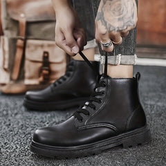 Men's Lace-up Ankle Boots Casual Walking Shoes