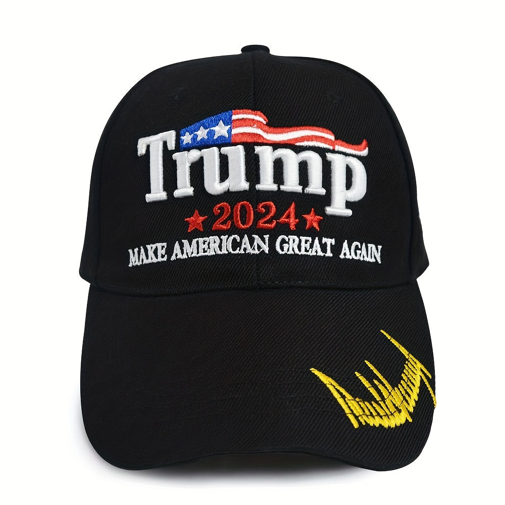 Flag Embroidery Baseball Cap Adjustable Unisex Dad Hats