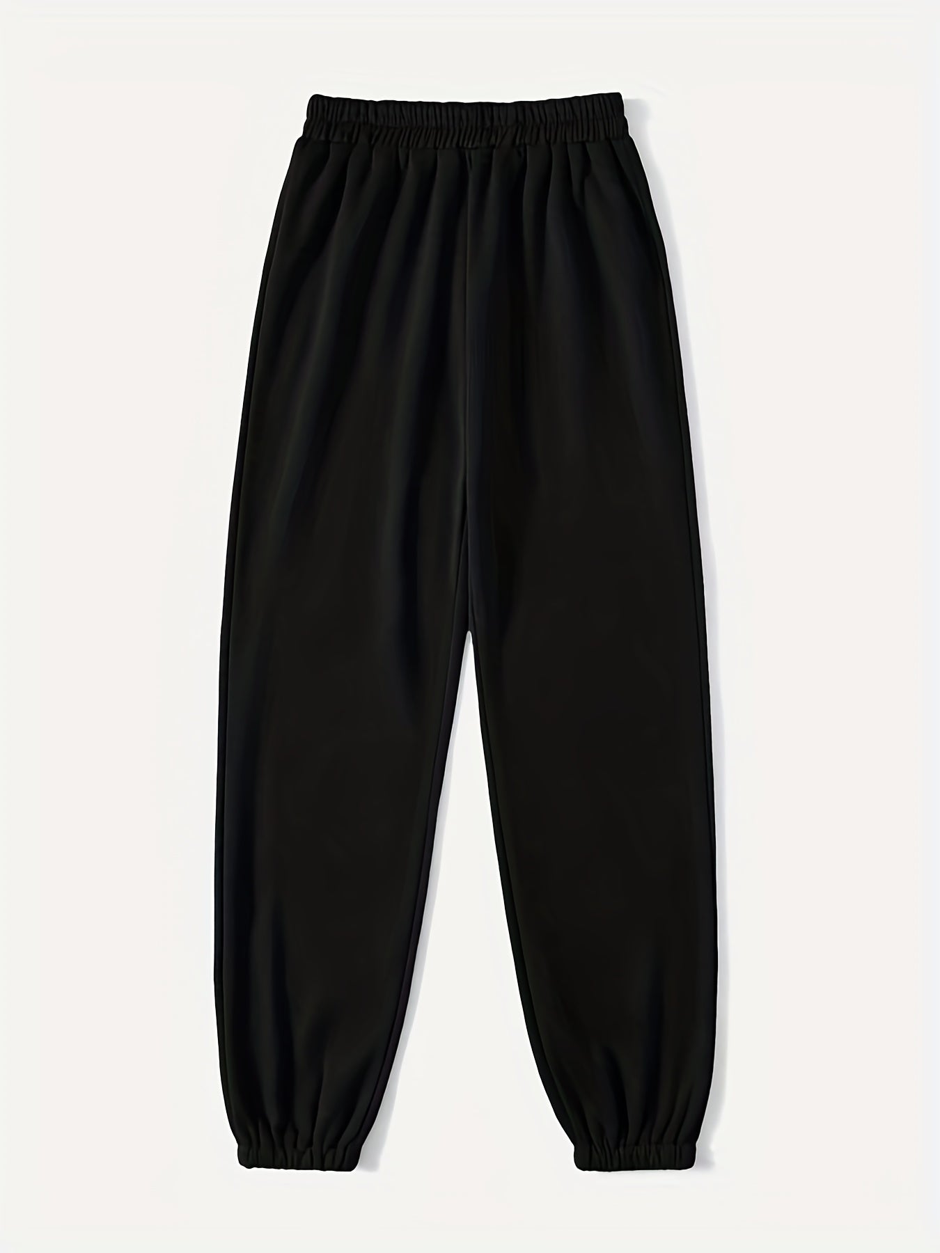 Elastic Waist Jogger Pants Casual Comfy Sporty Pants for Women
