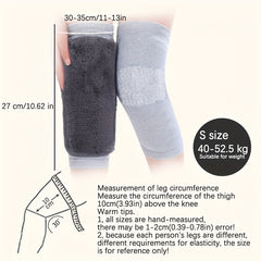 Outdoor Winter Rabbit Fur Warm Knee Pads - Prevent Cold Legs