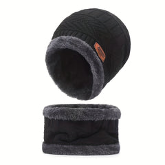 Winter Warm Beanie & Scarf Set for Outdoor Activities