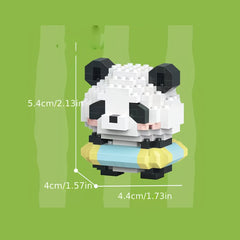 Panda Building Blocks Toy Creative Gift Desktop Ornaments