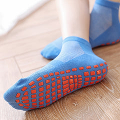 6 Pairs Non Slip Yoga Socks Low Cut Comfy Socks for Youth Adult
