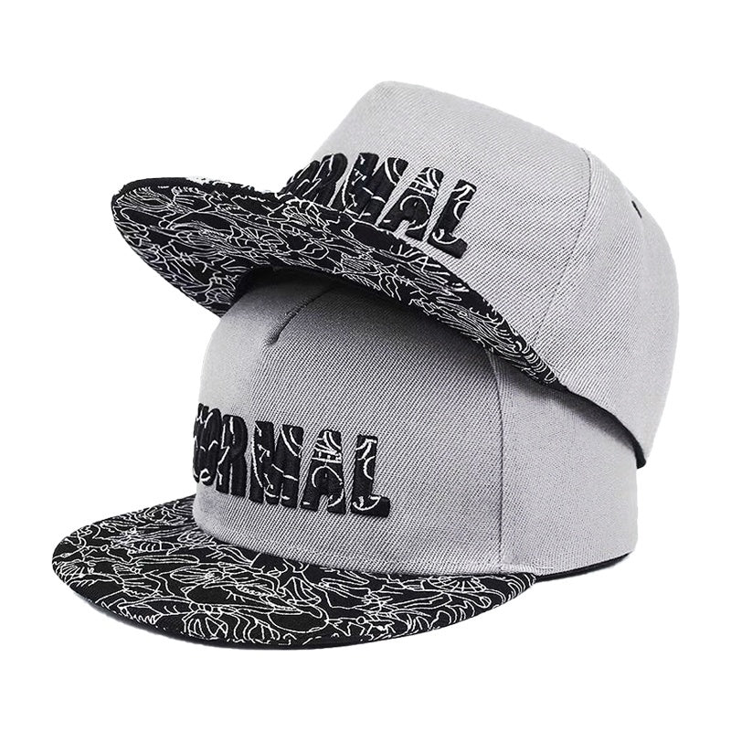 Men's Embroidered Hip Hop Flat Brim Hat