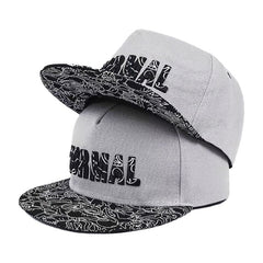 Men's Embroidered Hip Hop Flat Brim Hat