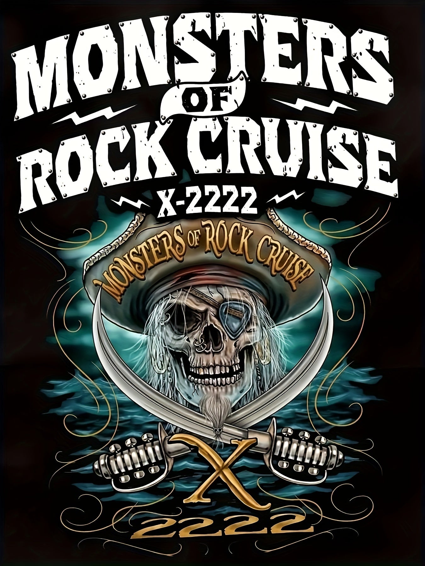Monsters of Rock Cruise Men's Graphic T-shirt