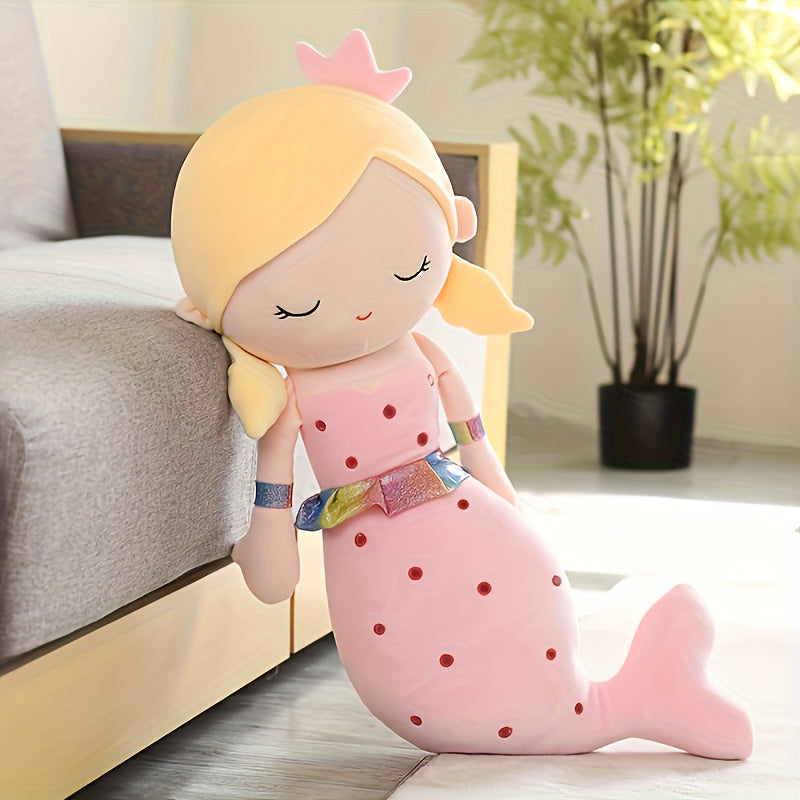 11.81In Mermaid Princess Plush Toy - Adorable Cartoon Mermaid Doll