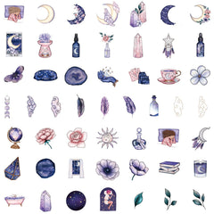 50Pcs Magic Doodle Waterproof Sticker DIY Self-Adhesive Stickers