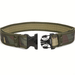 Men's Military Tactical Belt - Camouflage Adjustable Heavy Duty Combat