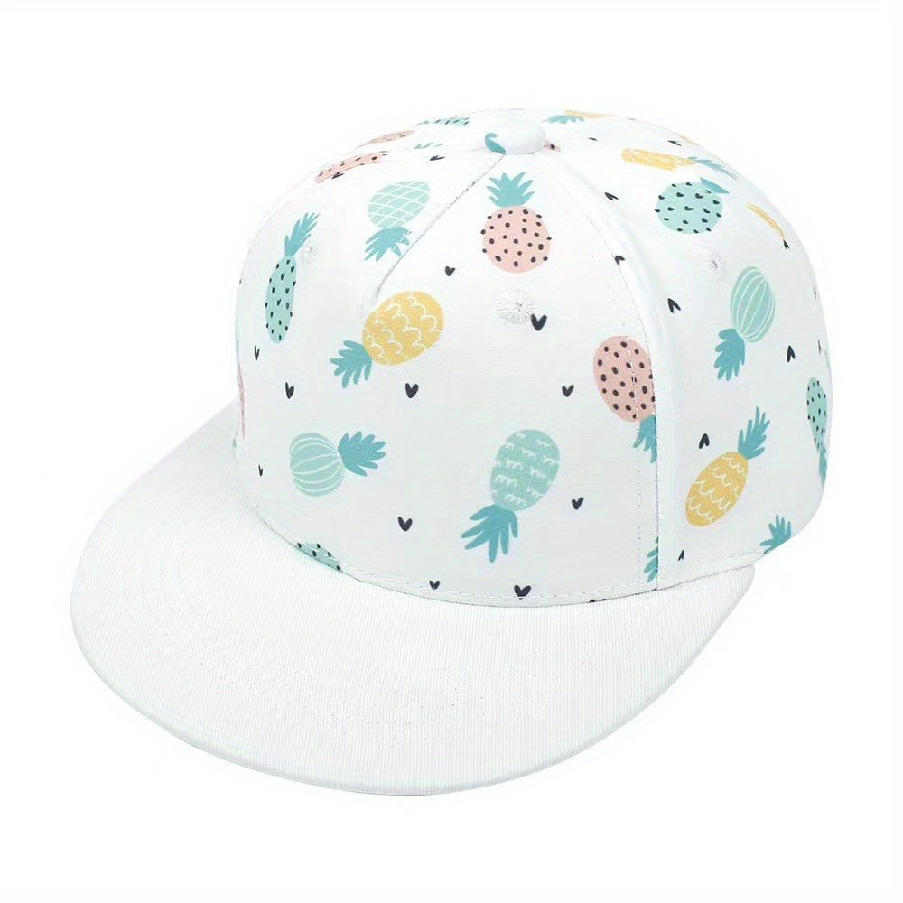 Kids Sunshade Baseball Cap Outdoor Cartoon Pattern Breathable Adjustable