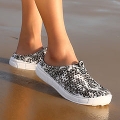 Women's Flower Pattern Waterproof Summer Clogs Garden Slippers
