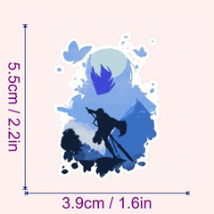 54pcs Vampire Warrior Stickers for Laptop Phone Car Water Bottle