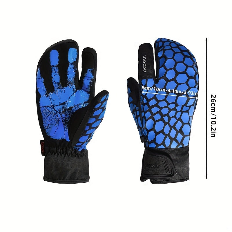 Winter Ski Gloves Waterproof Touch Screen Cracking Series Ski Gloves