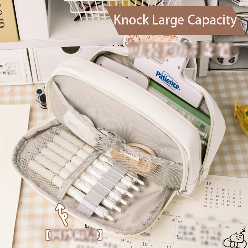 Japanese Style Pencil Case Button Closure