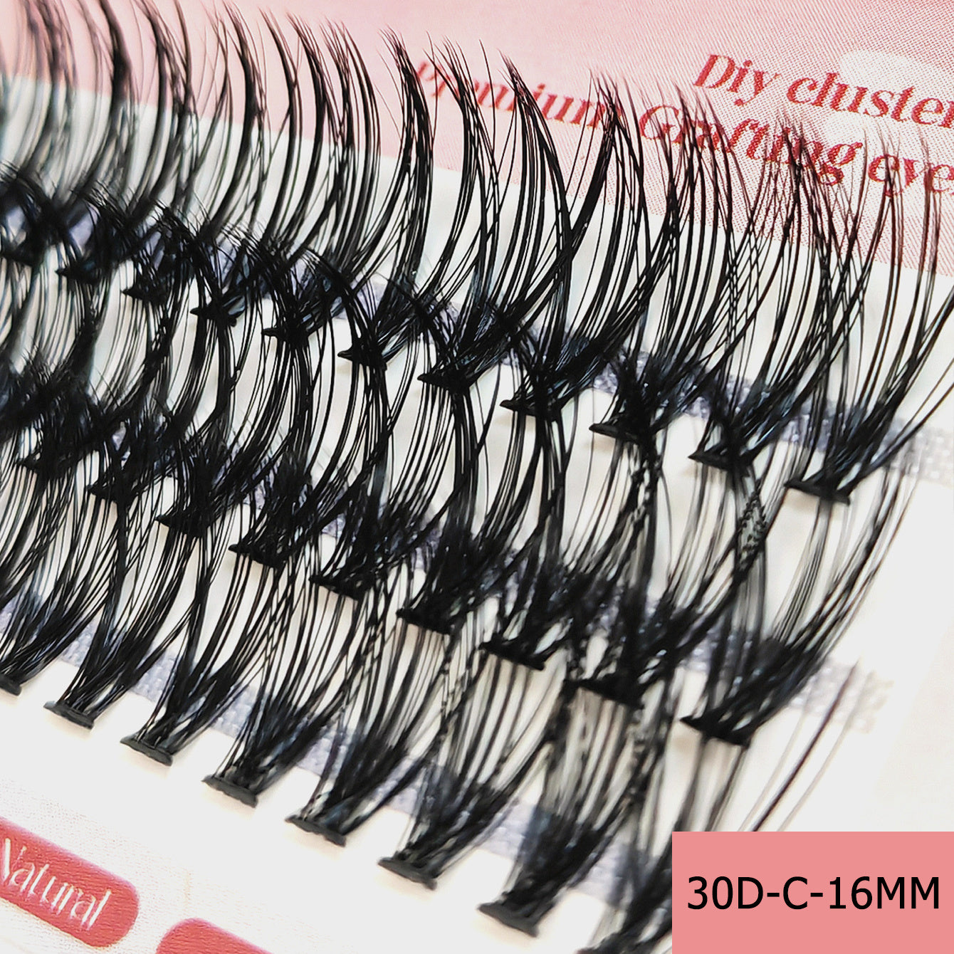 60 Pcs Cluster Lashes 3D Comic Style False Eyelashes Makeup Tool