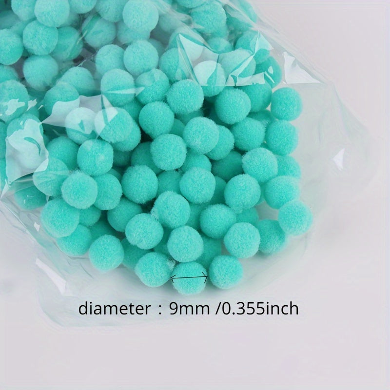 9mm High Elasticity Pompoms Soft Pom Poms Fur Ball Arts Toys Crafts DIY