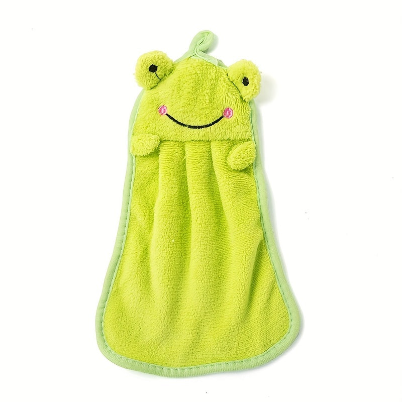 Fast Drying Coral Fleece Hanging Towel for Bathroom and Kitchen
