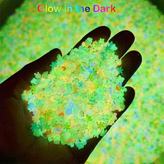 20g Luminous Soft Shell Nail Art Sequins Mixed With Pearl PVC Resin