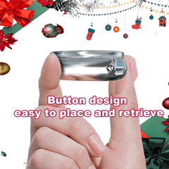 Portable Pill Organizer Keychain 3 Compartment Metal Medicine Case