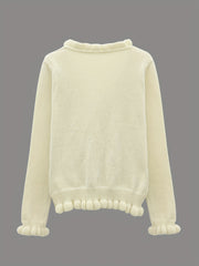 Women's V-Neck Long Sleeve Short Cardigan
