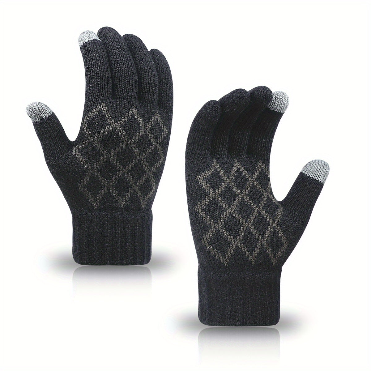 Winter Knitted Touch Screen Gloves Outdoor Running Cycling Training