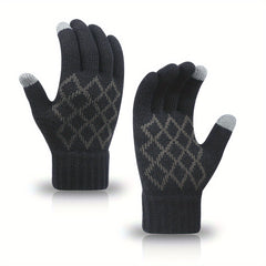 Winter Knitted Touch Screen Gloves Outdoor Running Cycling Training
