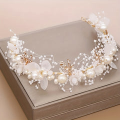 Faux Pearl Hair Hoop Bridal Wedding Headband