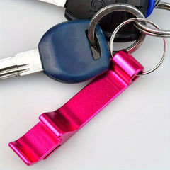 5pcs Metal Beer Bottle Openers Keychain Compact Practical Easy to Carry