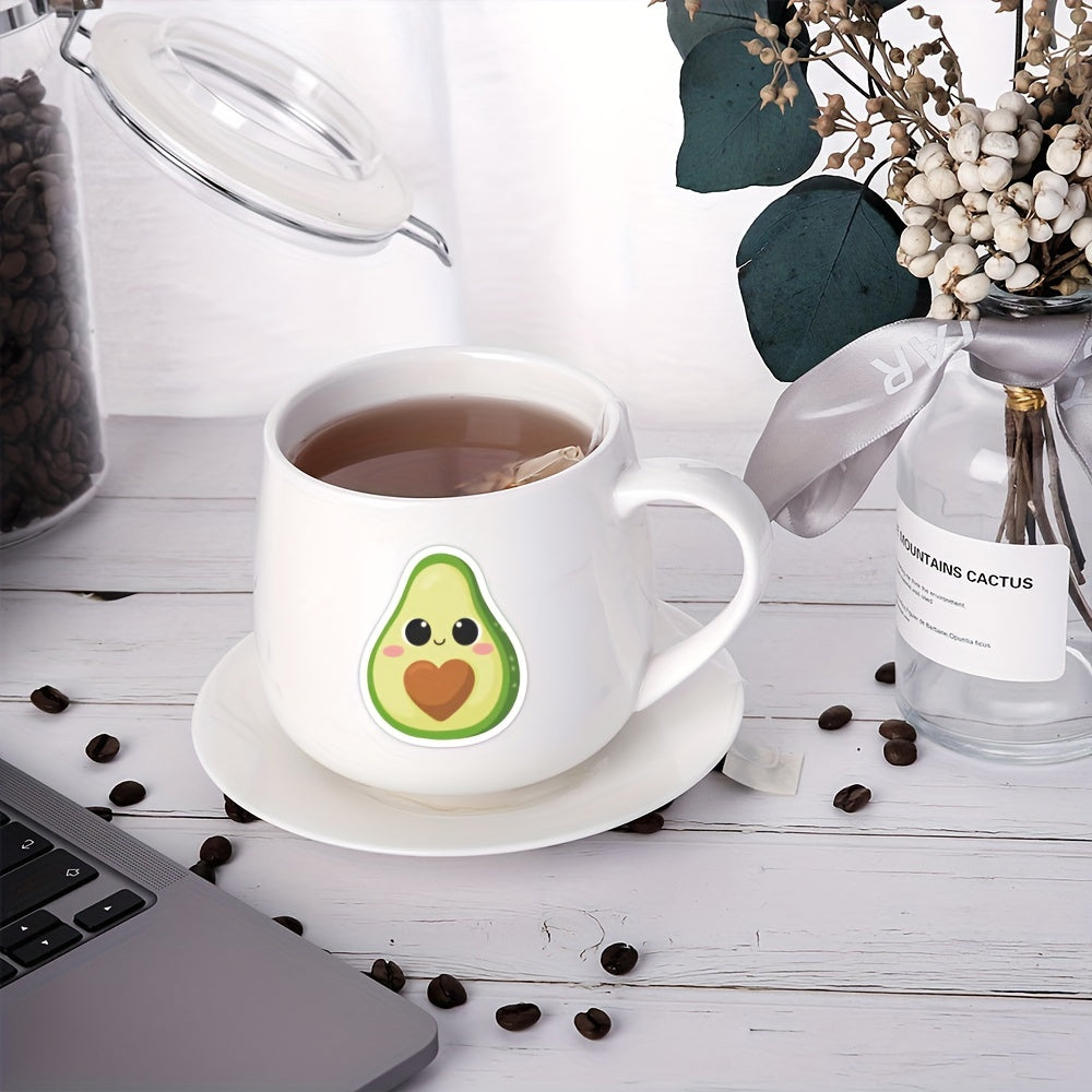 Avocado Stickers Fruit Vinyl Stickers For Water Bottle Laptop Phone Luggage
