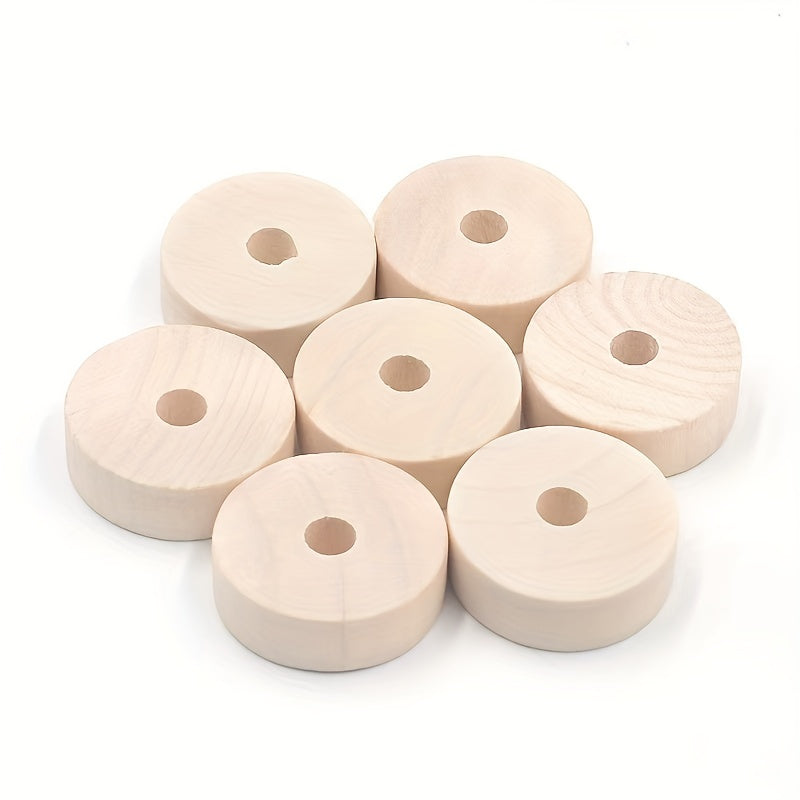 5pcs 30MM Wood Beads for DIY Jewelry Making