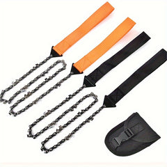 Portable 11-Tooth Steel Hand Chain Saw 24 inch Garden Pruning Tool
