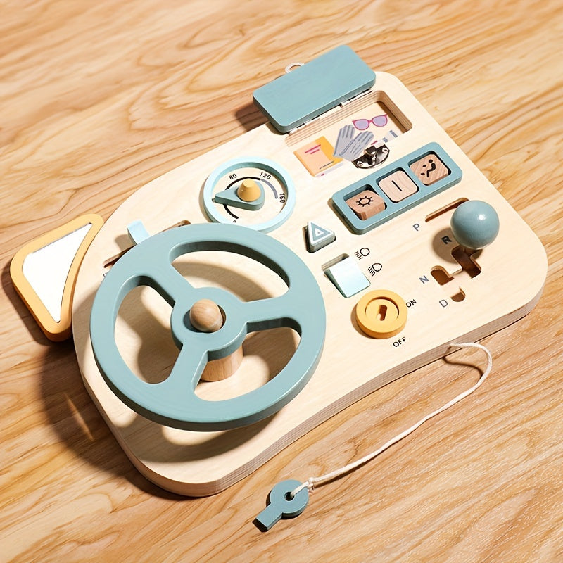 Steering Wheel Simulation Busy Board Educational Toy