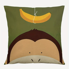 Small Animal Print Cushion 45x45cm Modern Sofa Throw Pillow Cover
