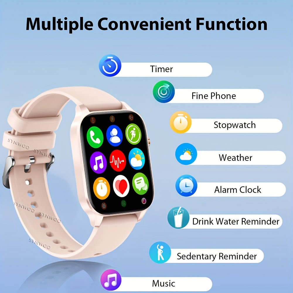 Synwoo High Smart Watch Full Touch Screen 100 Exercise Sports Modes
