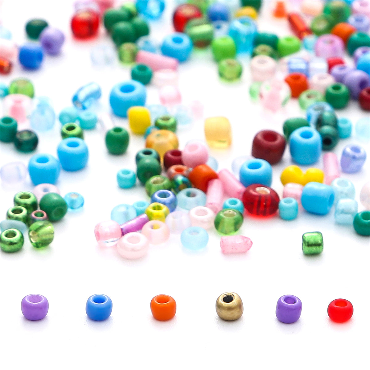 Rice & Tube Bead Set w/ 15 Grid Boxes - 1 Pack