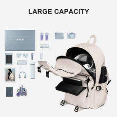Versatile School Backpack for Men Middle High School Students College Style