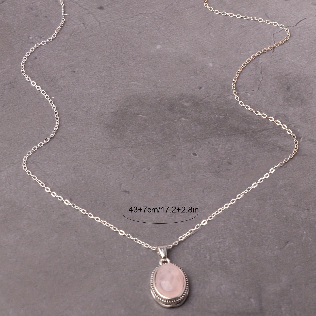 Girls Boys Teen Vintage Crystal Stone Pendant Necklace Jewelry