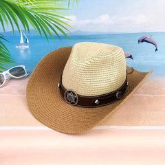 Casual Sunshade Straw Hat Hexagonal Light Array Spring Summer Travel