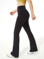 Quick Dry Flared Yoga Pants High Stretch Fitness Bootcut