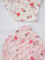 Girls Ballet Princess Shortie Brief Underwear Set