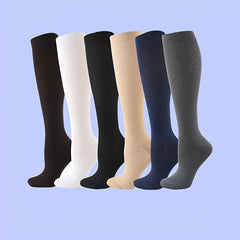 3 Pairs Knee High Compression Socks for Men and Women - Athletic Foot Support