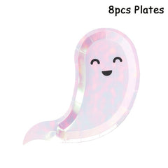 Iridescent Halloween Disposable Party Utensils Plates Cups And Napkins