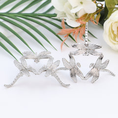 Crystal Ball Home Decor with 3 Dragonfly Bases